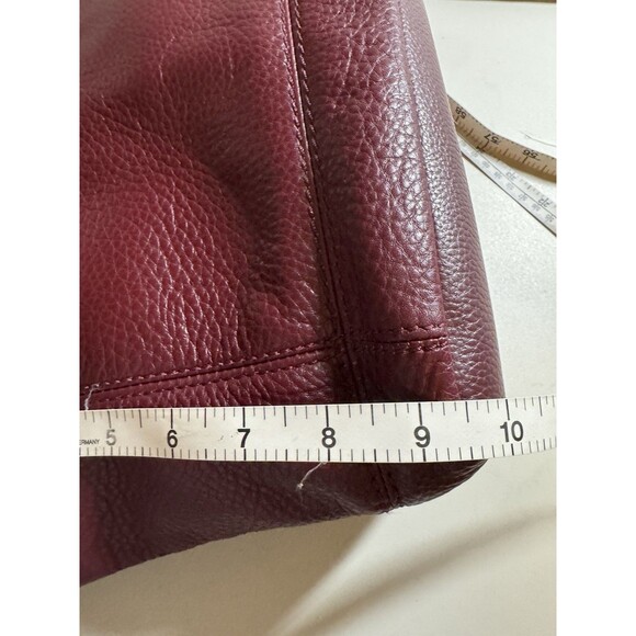 The Sak De Young Tote Bag in Burgundy/Red Pebbled Leather Excellent - Picture 9 of 14
